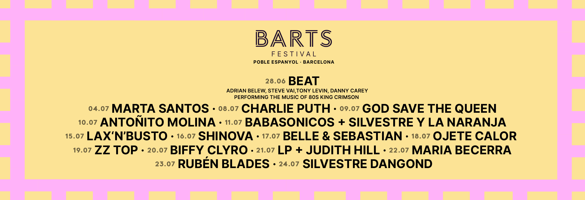 Artistes BARTS Festival 2026