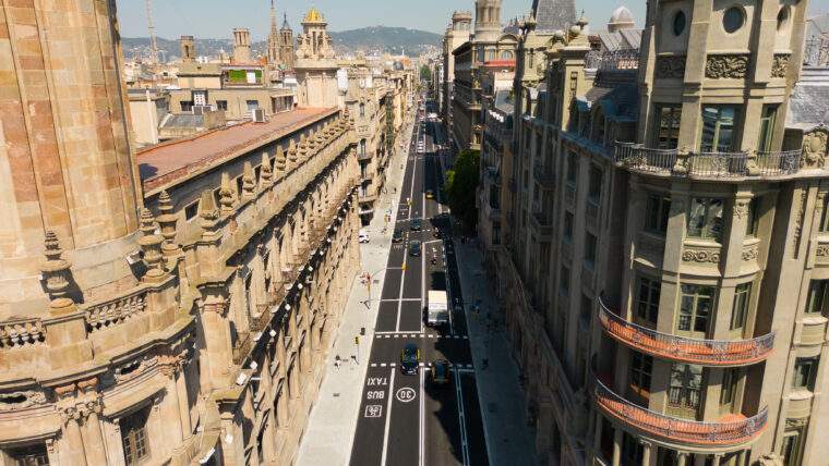 Vista aèria Via Laietana