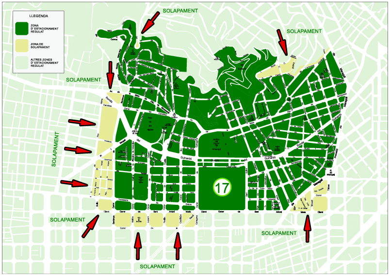 Mapa de la nova Zona 17