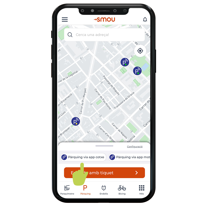 Pàrquing via app