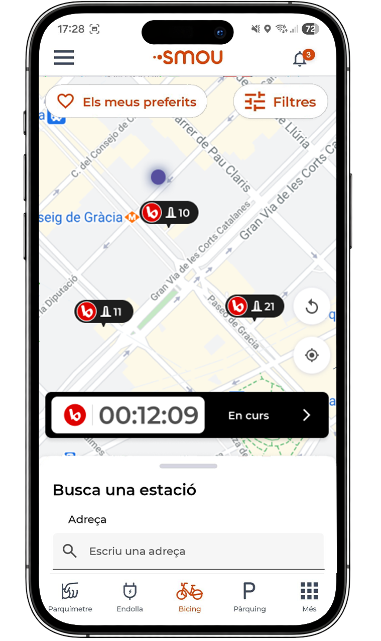 Bicing: Menys temps buscant on deixar la bici