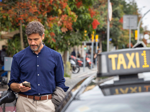 Demanar Taxi amb SMOU