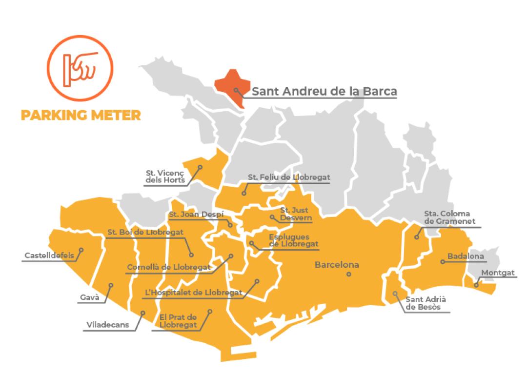 Parquímetre a Sant Andreu de la Barca