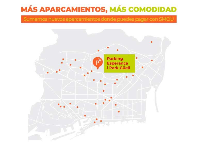 El parking Esperança i Park Güell se suma a SMOU