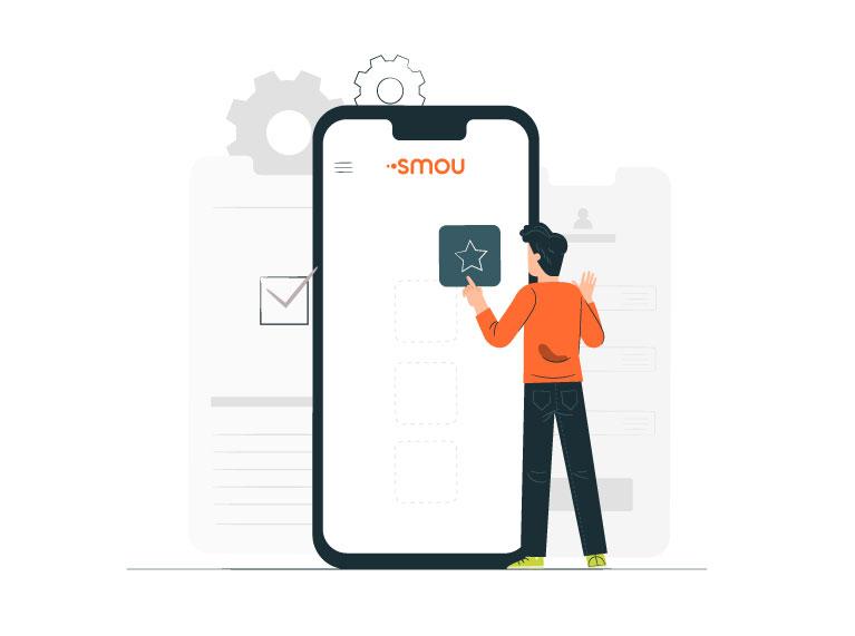 Customise the bottom menu with the services you use the most