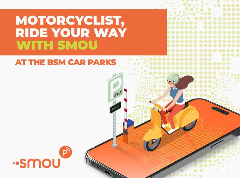 SMOU now allows motorbikes to access BSM Car Parks with 'Parking via app'