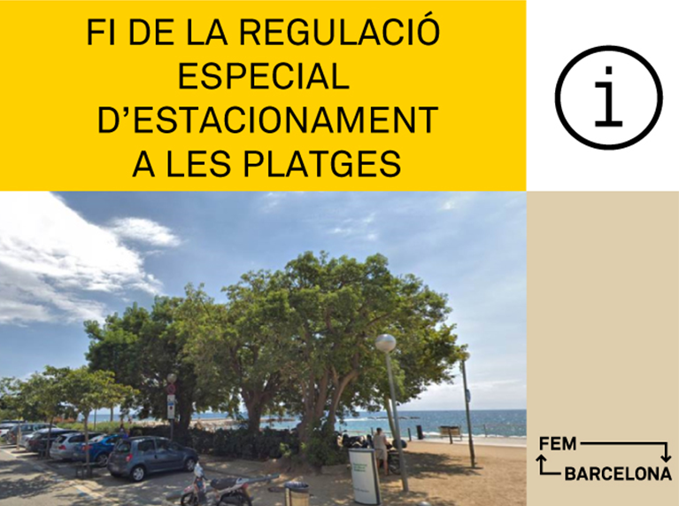 L'estacionament regulat a la zona de platges finalitza la temporada 2024