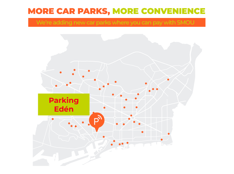 Edén Car Park: new parking facility now available in the app
